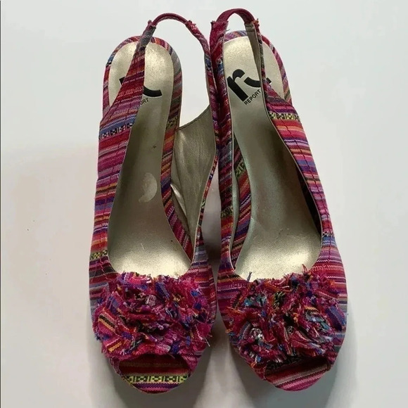 Report “Manhattan” Open Toe Wedges Size 9.5 - Picture 6 of 8